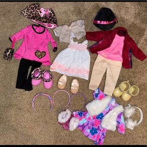 America Girl 18” doll clothes/shoes set